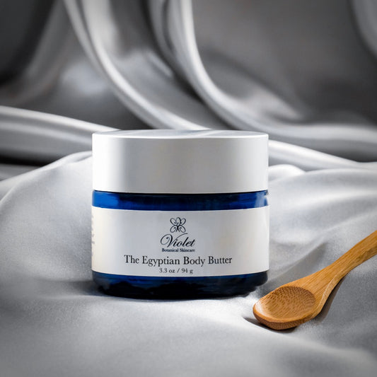 Body Butter The Egyptian Nilotica Shea 3.3 oz with bamboo spoon