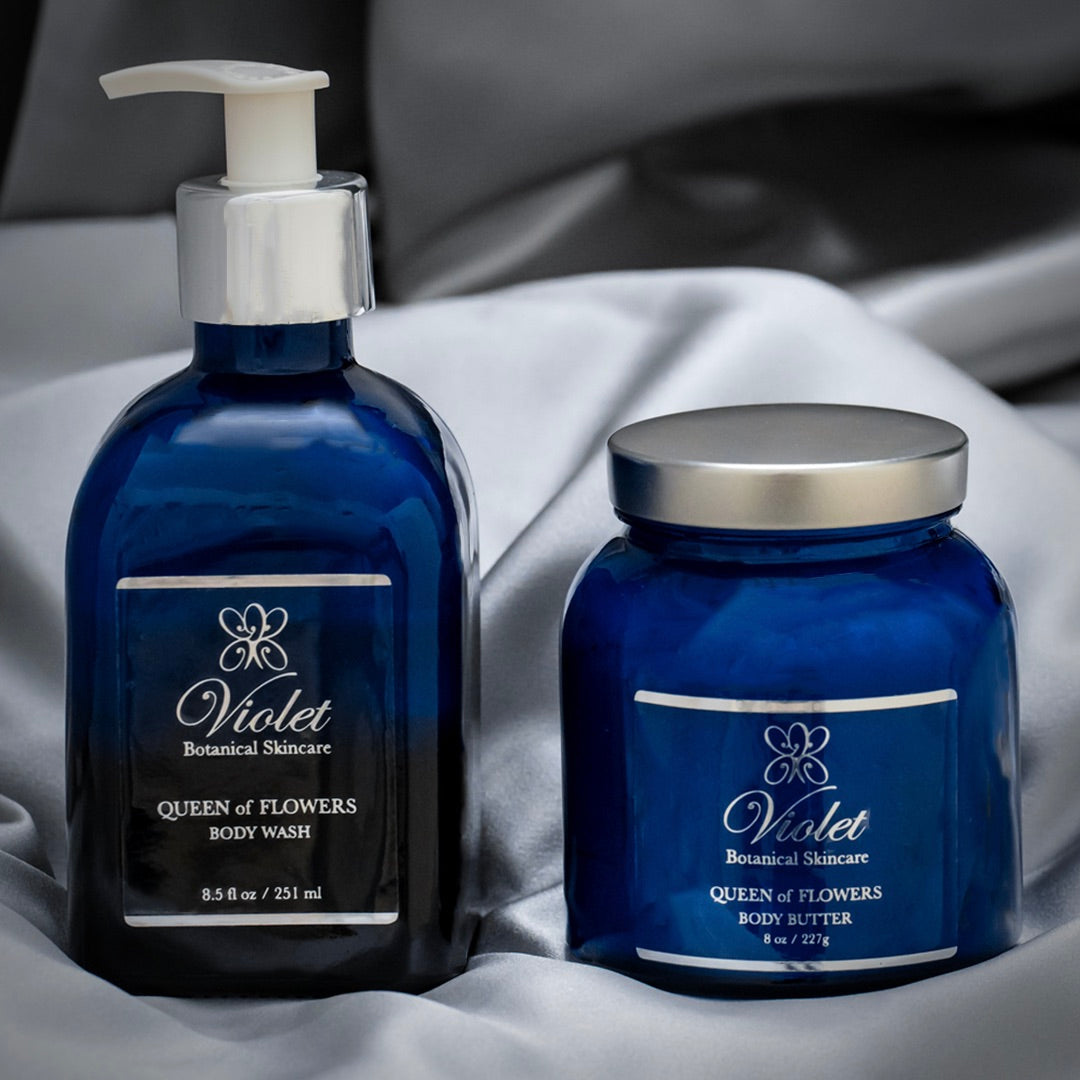 Queen of Flowers Body Wash + Body Butter Holiday Gift Set