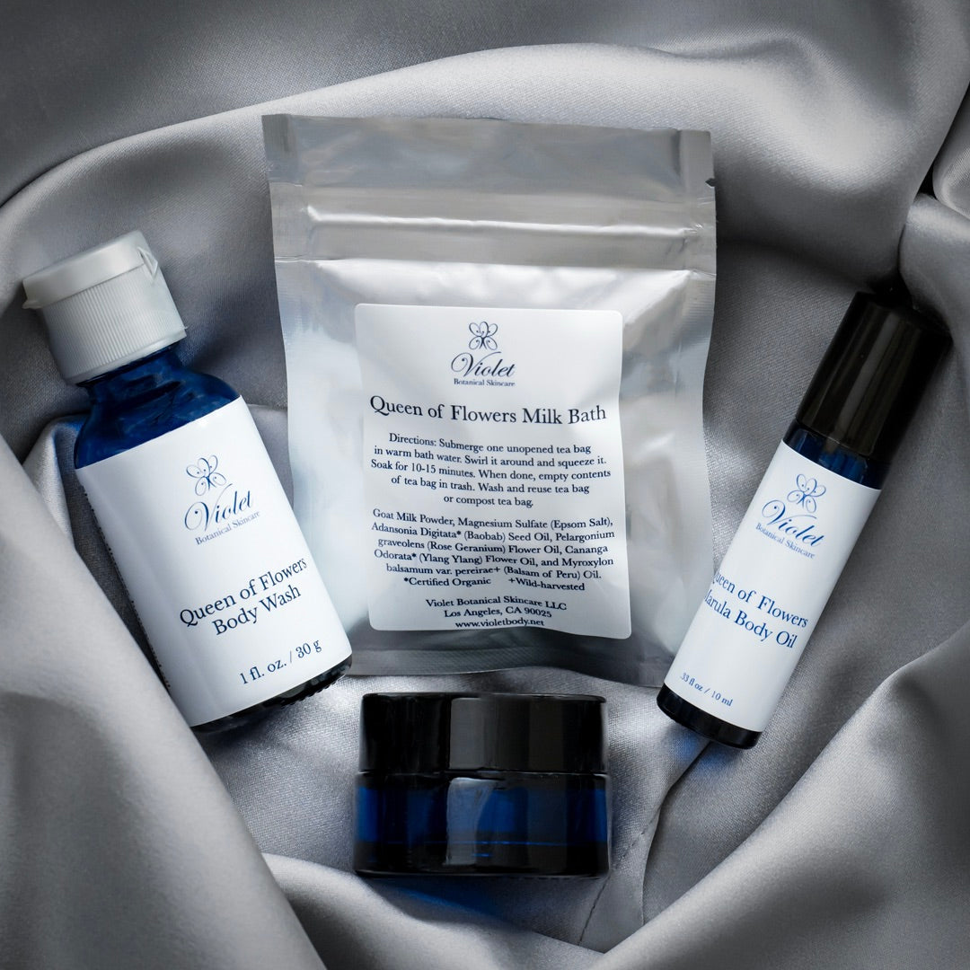 Sample Skincare Kit Queen of Flowers | Violet Botanical Skincare
