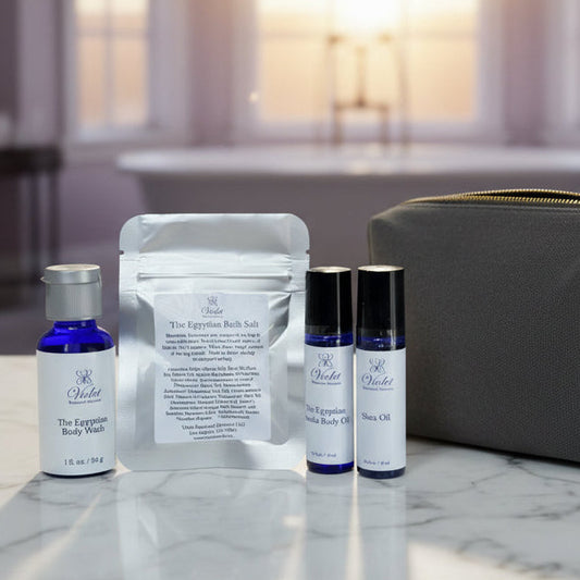 The Egyptian Travel + Sample Skincare Kit - Violet Botanical Skincare®