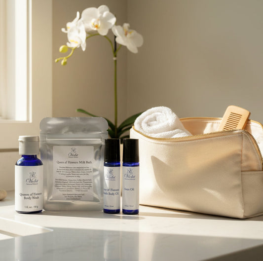 Queen of Flowers Travel + Sample Skincare Kit - Violet Botanical Skincare®