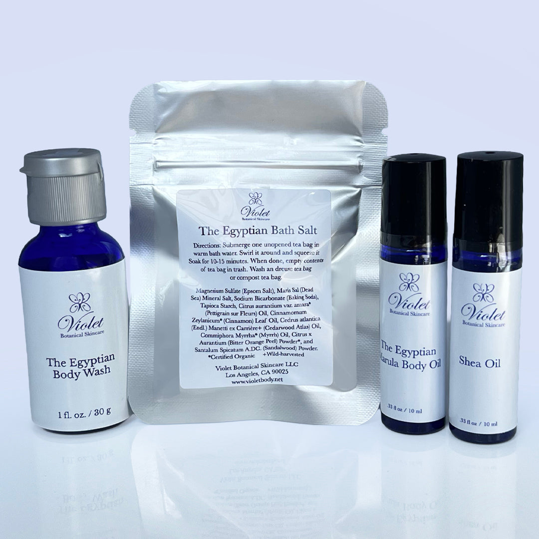 Queen of Flowers Travel + Sample Skincare Kit - Violet Botanical Skincare®