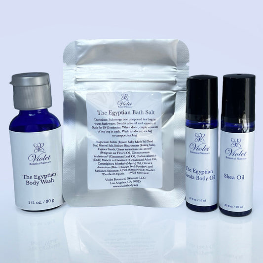 Queen of Flowers Travel + Sample Skincare Kit - Violet Botanical Skincare®