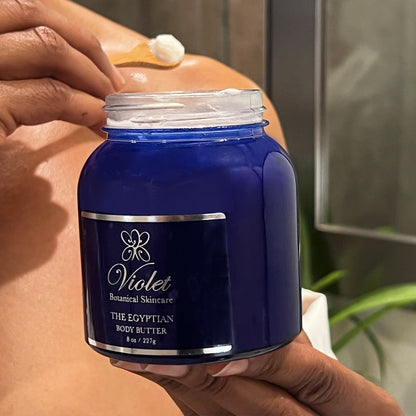 Body Butter 8 oz The Egyptian Nilotica Shea with spoon dispensing